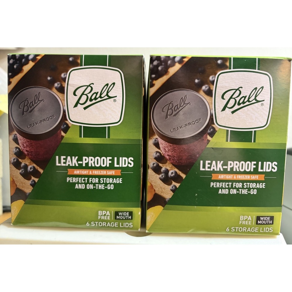 Ball Wide Mouth Leak Proof Lids Canning Mason Jar Lids BPA Free *NEW* 2 PACK